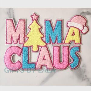 Mama Claus Chenille Patch